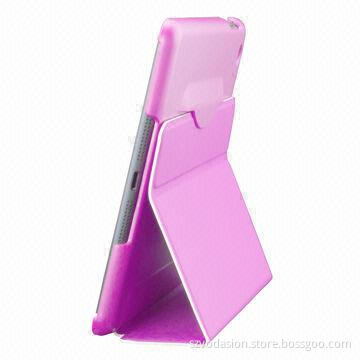 Folding Leather Smart Cover for iPad Mini, Ultra Thin, 3-fold